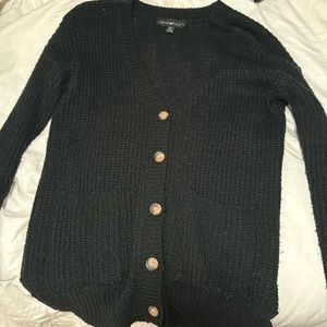 derek heart black cardigan brand new